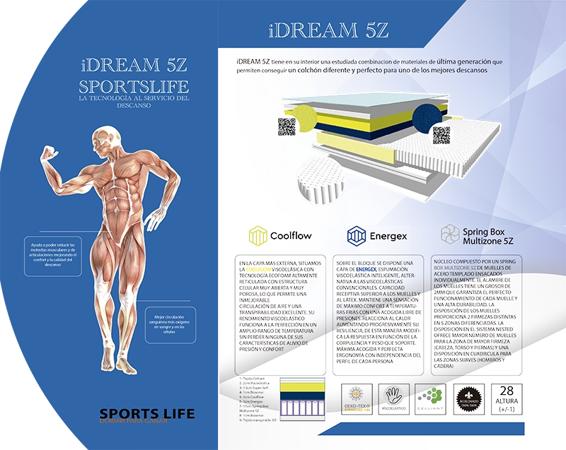 Colchón IDREAM 5Z 1 Durmet.